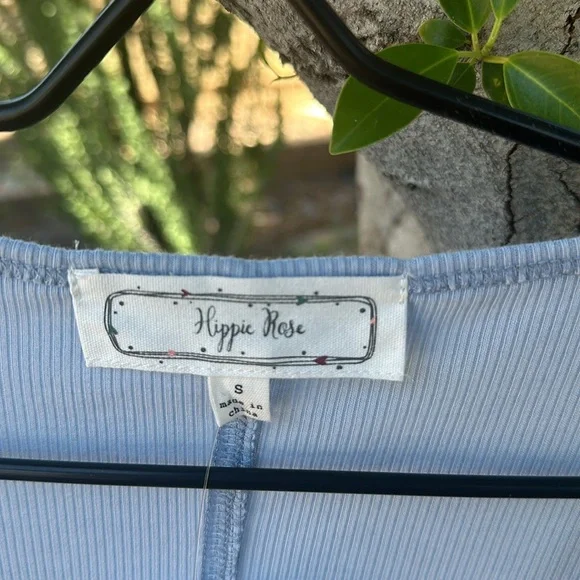 NWT Gorgeous Hippie Rose T-shirt, Size S, skylight blue - Picture 6 of 12
